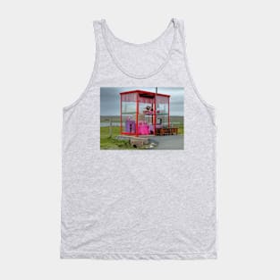 Pink Bus Stop at Unst Tank Top